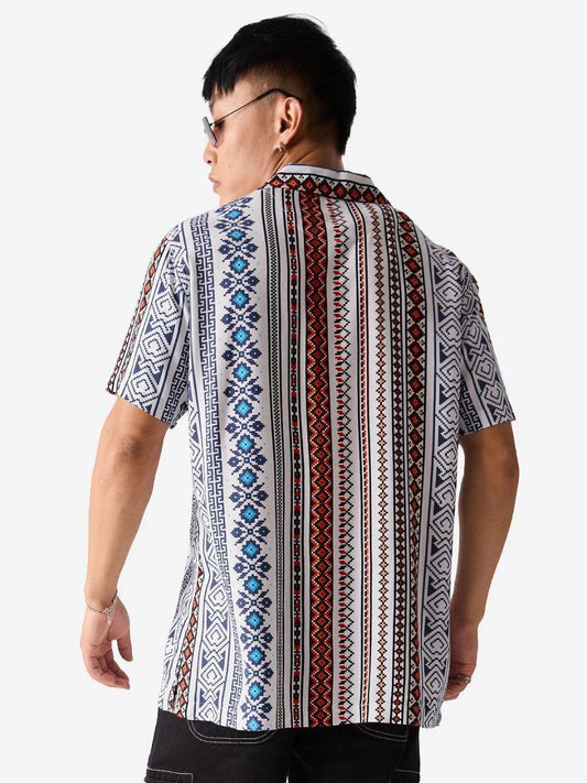 Men's Comfortable Half Sleeve Button-Down Shirt