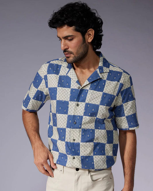 Men's Fashionable Half Sleeve Casual Shirt