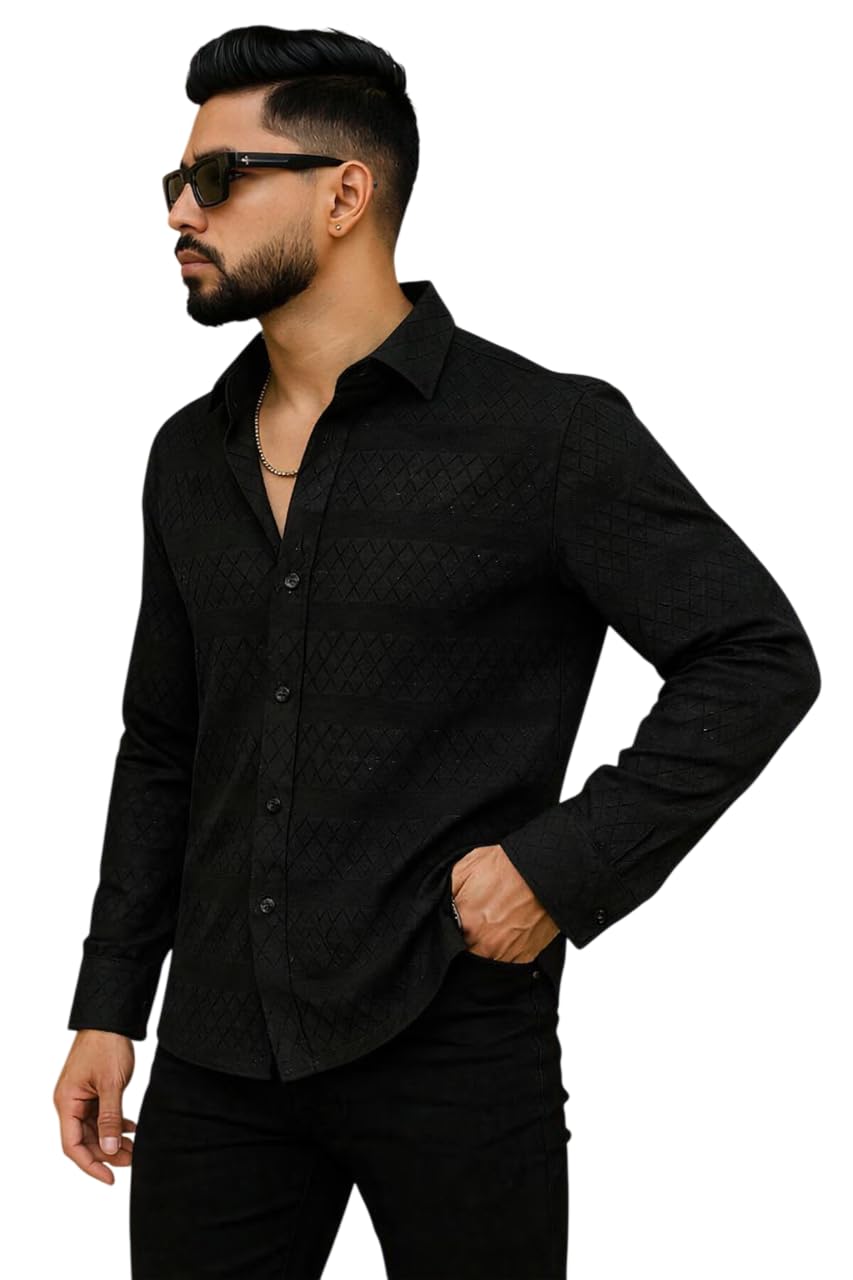 Men's Solid Linen Cotton Shirt, Casual, Plain, Full Sleeve, Summer-Regular Fit, Stylish, Everyday Formal Wear