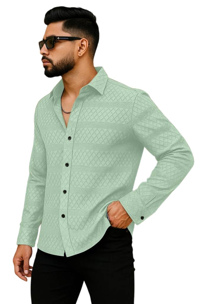 Men's Solid Linen Cotton Shirt, Casual, Plain, Full Sleeve, Summer-Regular Fit, Stylish, Everyday Formal Wear