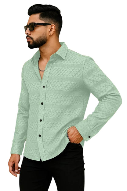 Men's Solid Linen Cotton Shirt, Casual, Plain, Full Sleeve, Summer-Regular Fit, Stylish, Everyday Formal Wear