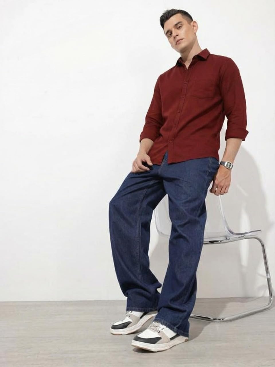 Men Solid Good Color Shirt | Trendy Casual & Formal Wear | Comfortable Cotton Blend | Slim Fit Stylish Shirt