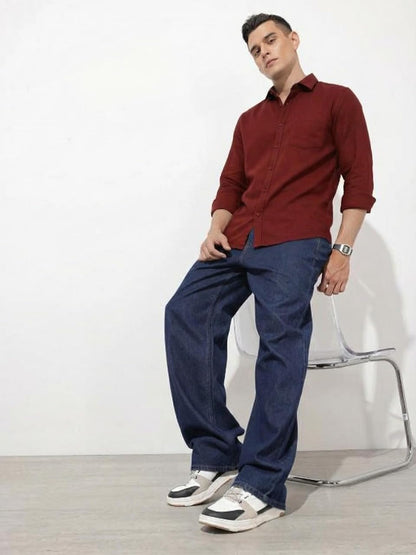 Men Solid Good Color Shirt | Trendy Casual & Formal Wear | Comfortable Cotton Blend | Slim Fit Stylish Shirt