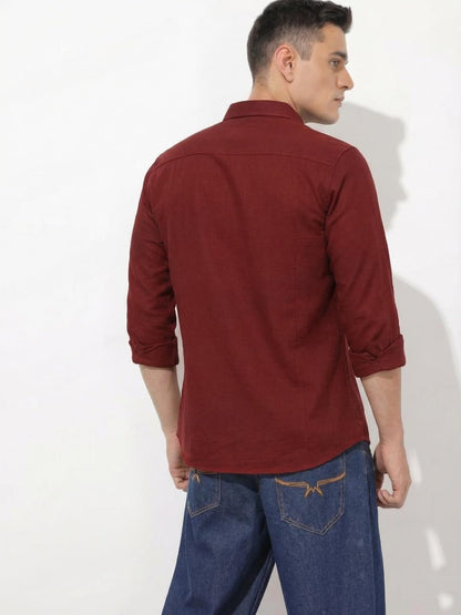 Men Solid Good Color Shirt | Trendy Casual & Formal Wear | Comfortable Cotton Blend | Slim Fit Stylish Shirt