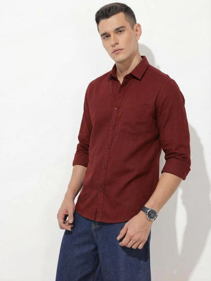 Men Solid Good Color Shirt | Trendy Casual & Formal Wear | Comfortable Cotton Blend | Slim Fit Stylish Shirt