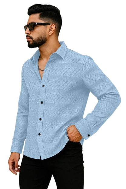 Men's Solid Linen Cotton Shirt, Casual, Plain, Full Sleeve, Summer-Regular Fit, Stylish, Everyday Formal Wear