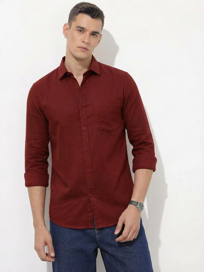 Men Solid Good Color Shirt | Trendy Casual & Formal Wear | Comfortable Cotton Blend | Slim Fit Stylish Shirt