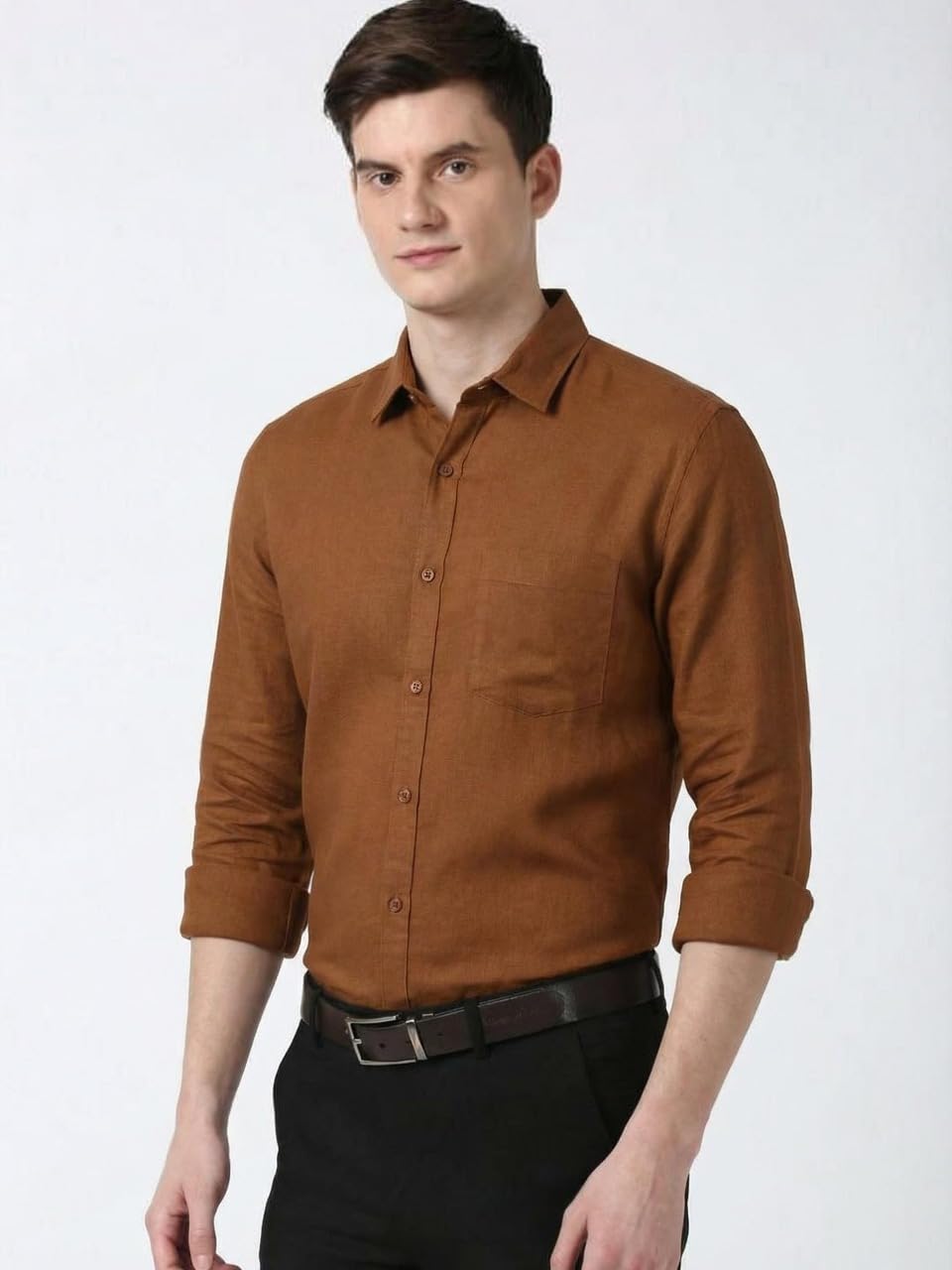 Men Solid Good Color Shirt | Trendy Casual & Formal Wear | Comfortable Cotton Blend | Slim Fit Stylish Shirt