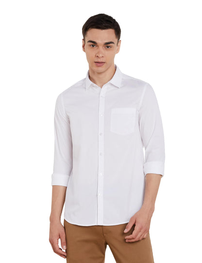 Men's Solid Slim Fit Cotton Casual Shirt | Plain | Full Sleeve | Summer (Available in Plus Sizes)