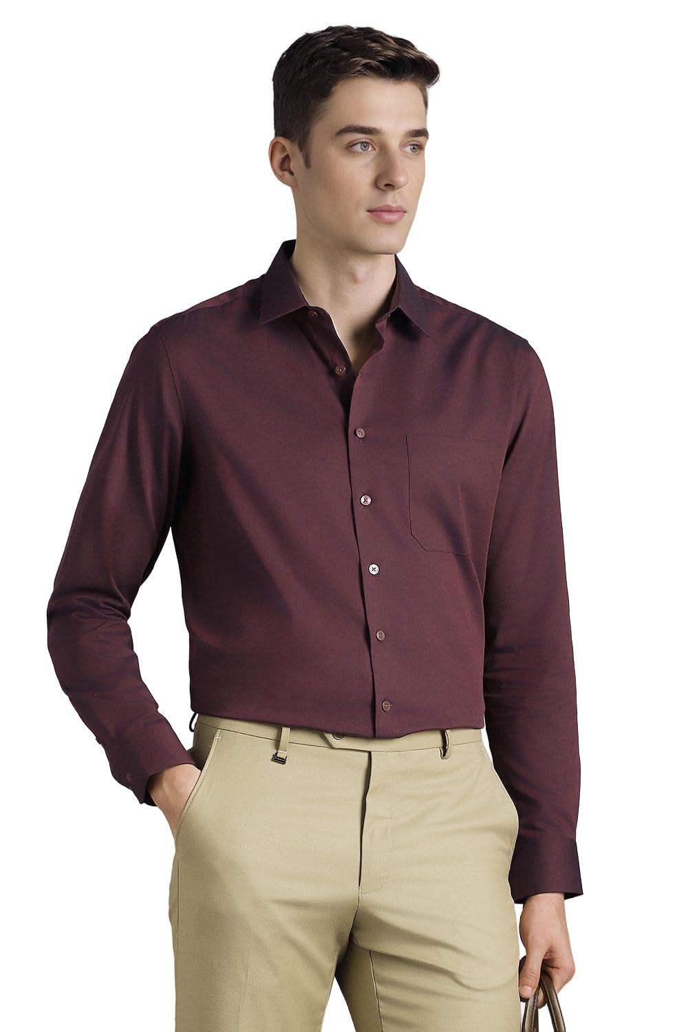 Men's Slim Fit Easy to Iron Everyday wear Premium Cotton Full Sleeve Solid Formal Shirt