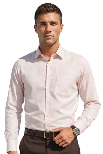 Men's Slim Fit Easy to Iron Everyday wear Premium Cotton Full Sleeve Solid Formal Shirt