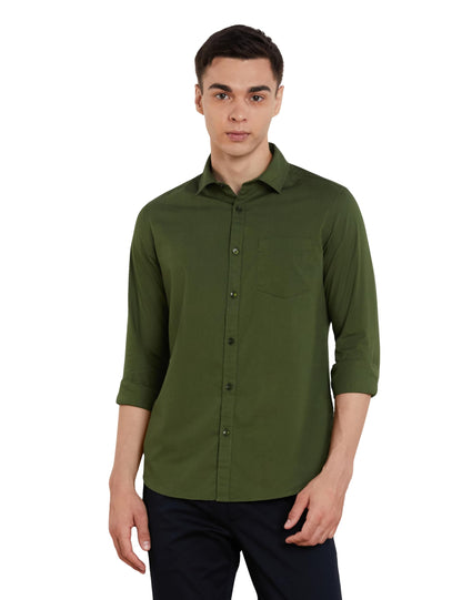 Men's Solid Slim Fit Cotton Casual Shirt | Plain | Full Sleeve | Summer (Available in Plus Sizes)