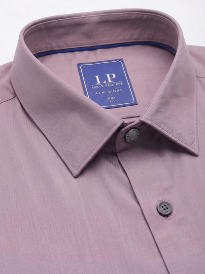 Louis Philippe Men’s Slim Fit Bamboo Blend Sustainable Stretch Young Formal Shirt