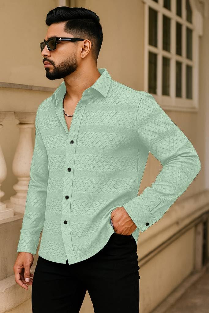 Men's Solid Linen Cotton Shirt, Casual, Plain, Full Sleeve, Summer-Regular Fit, Stylish, Everyday Formal Wear