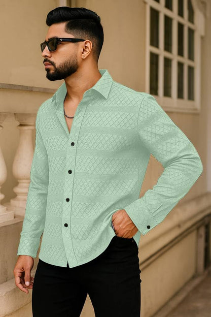 Men's Solid Linen Cotton Shirt, Casual, Plain, Full Sleeve, Summer-Regular Fit, Stylish, Everyday Formal Wear