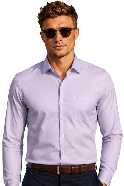 Men's Slim Fit Easy to Iron Everyday wear Premium Cotton Full Sleeve Solid Formal Shirt