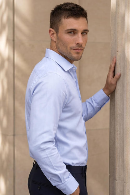 Men's Slim Fit Easy to Iron Everyday wear Premium Cotton Full Sleeve Solid Formal Shirt