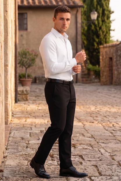 Men's Slim Fit Easy to Iron Everyday wear Premium Cotton Full Sleeve Solid Formal Shirt