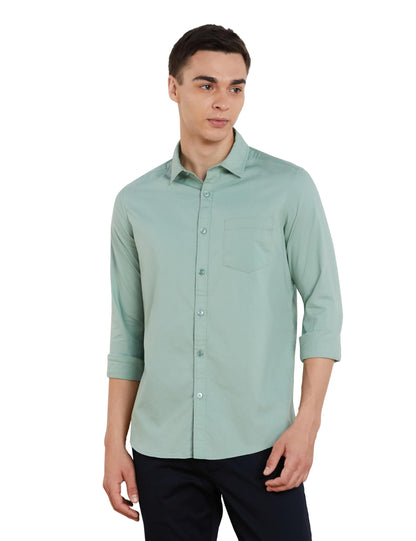 Men's Solid Slim Fit Cotton Casual Shirt | Plain | Full Sleeve | Summer (Available in Plus Sizes)