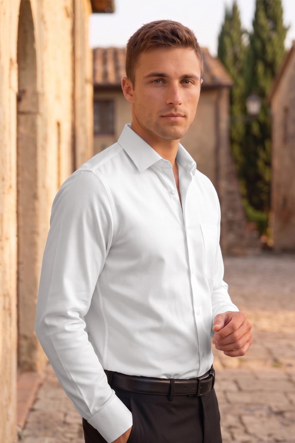 Men's Slim Fit Easy to Iron Everyday wear Premium Cotton Full Sleeve Solid Formal Shirt