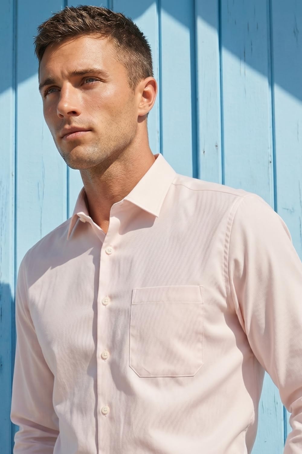 Men's Slim Fit Easy to Iron Everyday wear Premium Cotton Full Sleeve Solid Formal Shirt