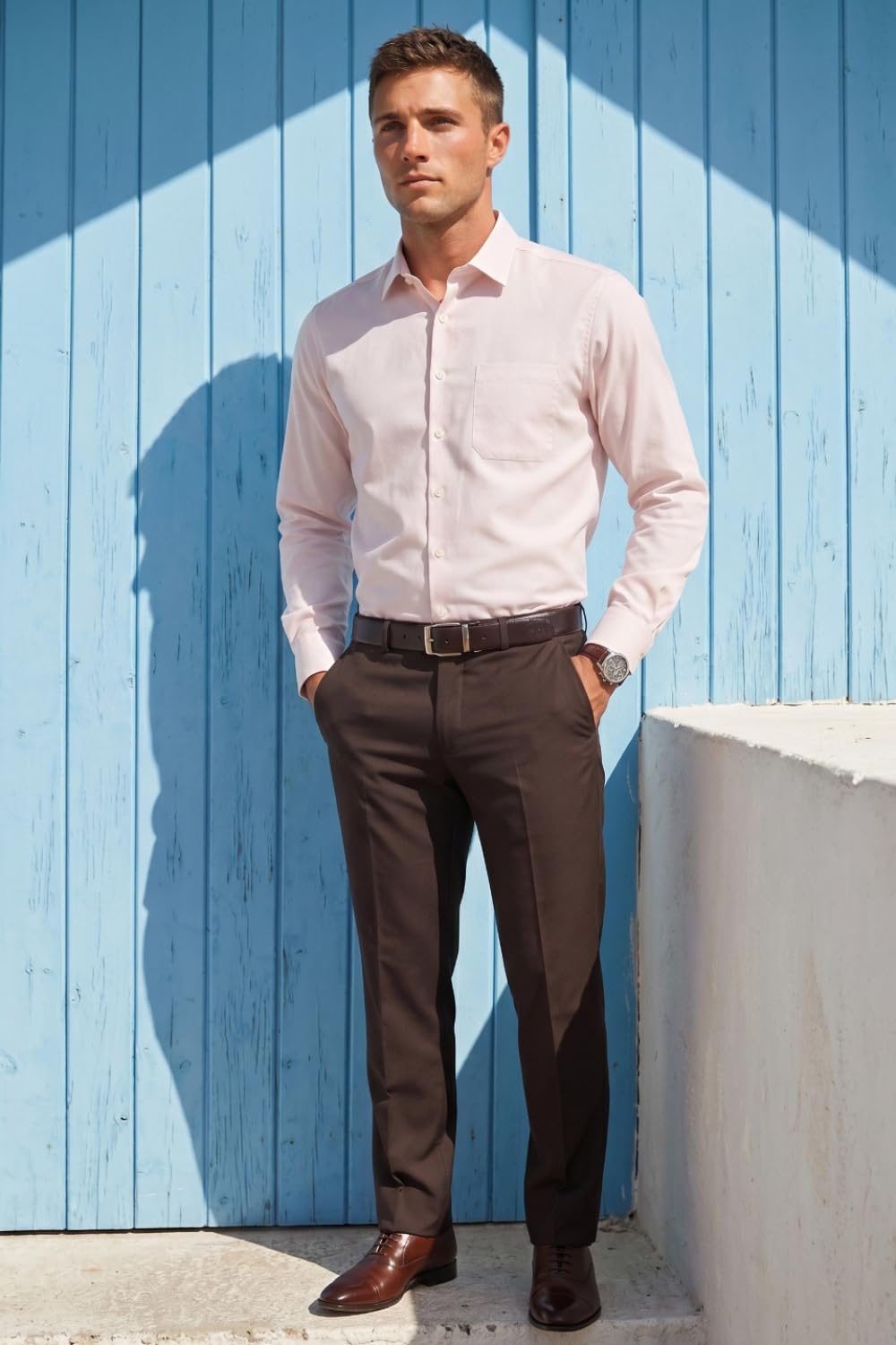 Men's Slim Fit Easy to Iron Everyday wear Premium Cotton Full Sleeve Solid Formal Shirt