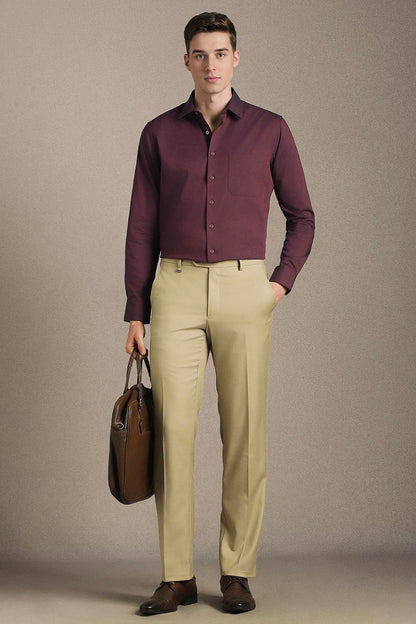 Men's Slim Fit Easy to Iron Everyday wear Premium Cotton Full Sleeve Solid Formal Shirt