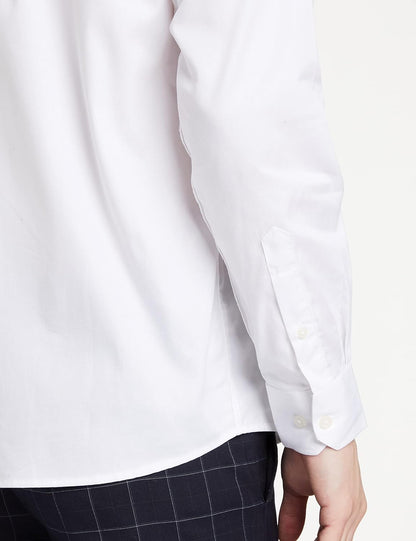 Men's Solid Cotton Formal Shirt | Plain | Full Sleeve - Regular Fit (Available in Plus Sizes)