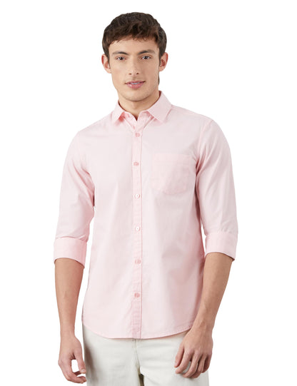 Men's Solid Slim Fit Cotton Casual Shirt | Plain | Full Sleeve | Summer (Available in Plus Sizes)