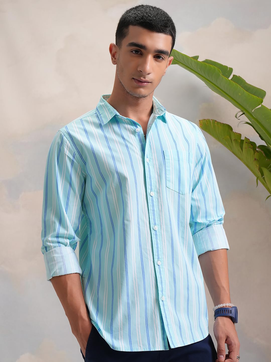 Men’s Slim Fit Striped Shirt | Full Sleeves | Everyday Wear Stylish Shirt for Men