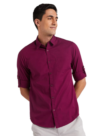 Men's Cotton Shirt | Casual | Plain | Full Sleeve | Summer - Regular Fit (Available in Plus Sizes)