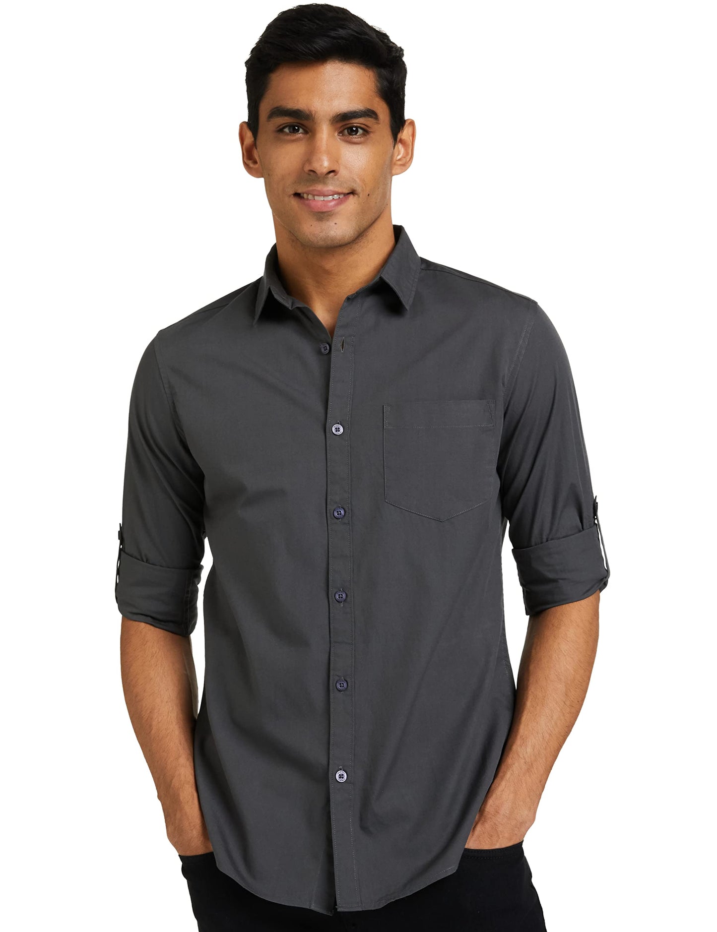 Men's Cotton Shirt | Casual | Plain | Full Sleeve | Summer - Regular Fit (Available in Plus Sizes)