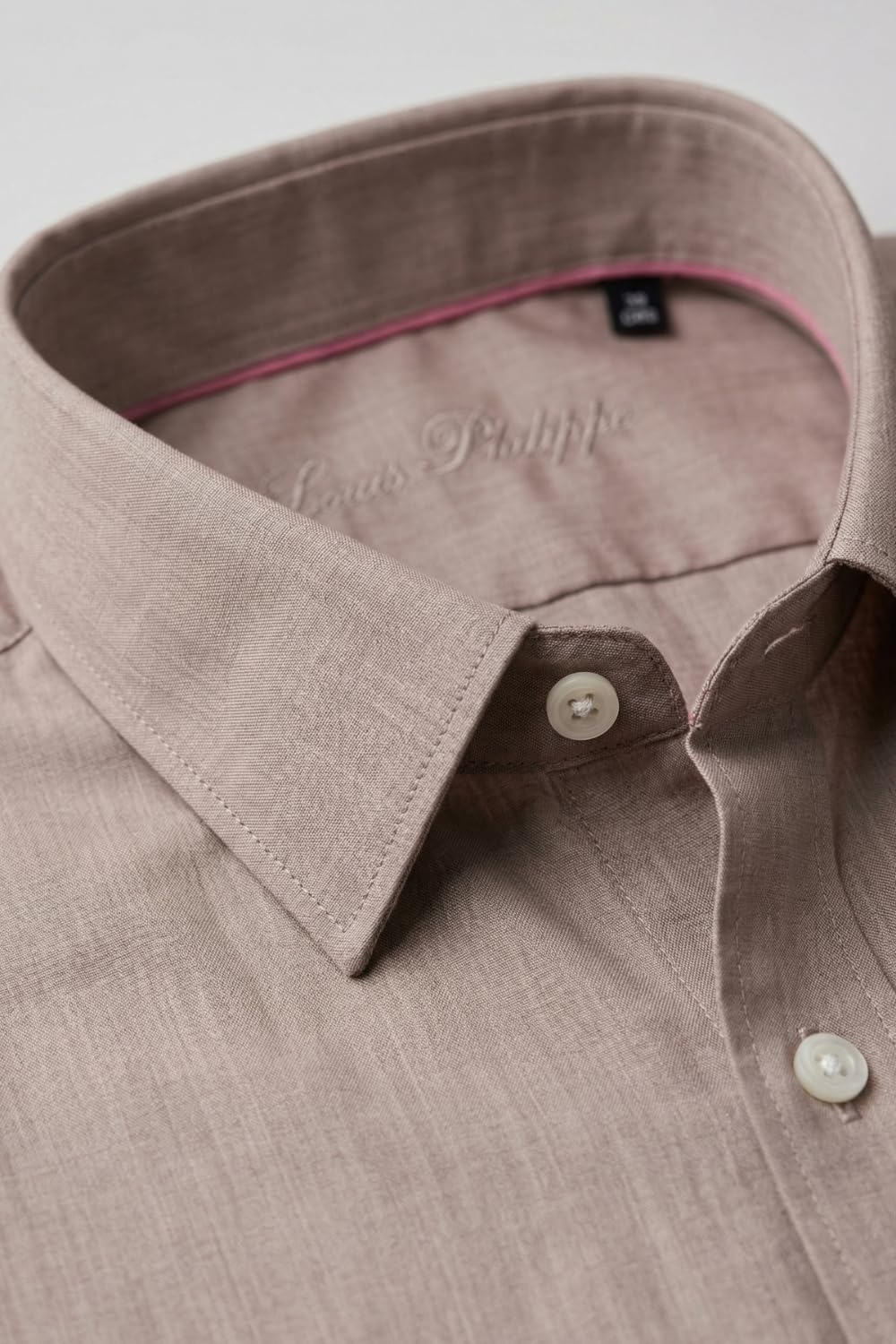 Men's Slim Fit Melange Look All Day Comfort with Stretch Full Sleeve Solid Fashion Formal Shirt