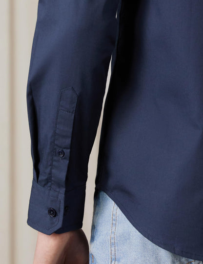 Men's Solid Slim Fit Cotton Casual Shirt | Plain | Full Sleeve | Summer (Available in Plus Sizes)