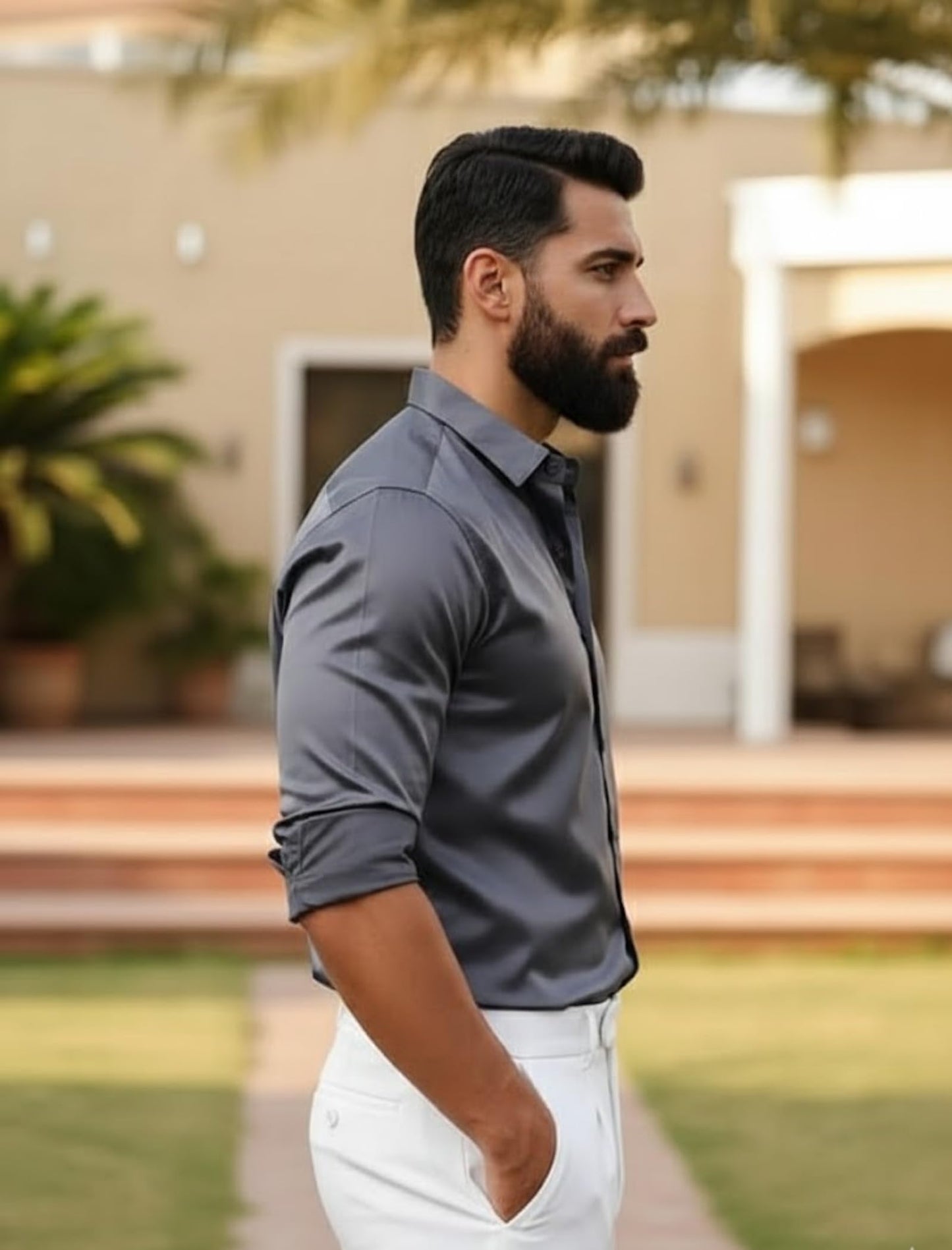 Men’s Stylish Satin Shirt for Party, Formal, Daily and Casual Wear Full Sleeve Shirt for Men
