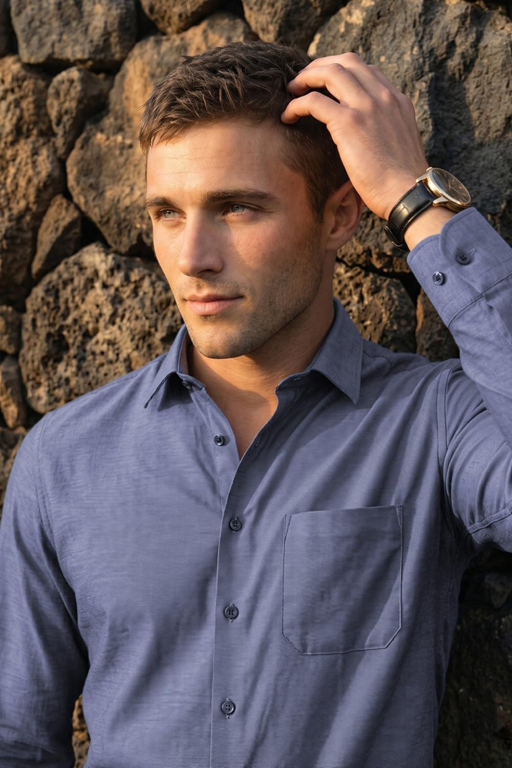 Men's Slim Fit Easy to Iron Everyday wear Premium Cotton Full Sleeve Solid Formal Shirt