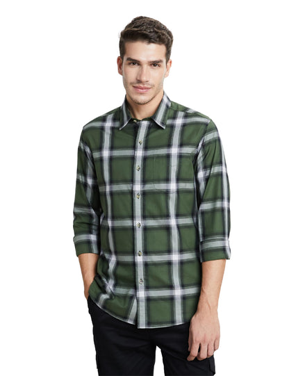 Men's Checkered Casual Shirt - Regular Fit | Full Sleeve | Pure Cotton (Available in Plus Sizes)