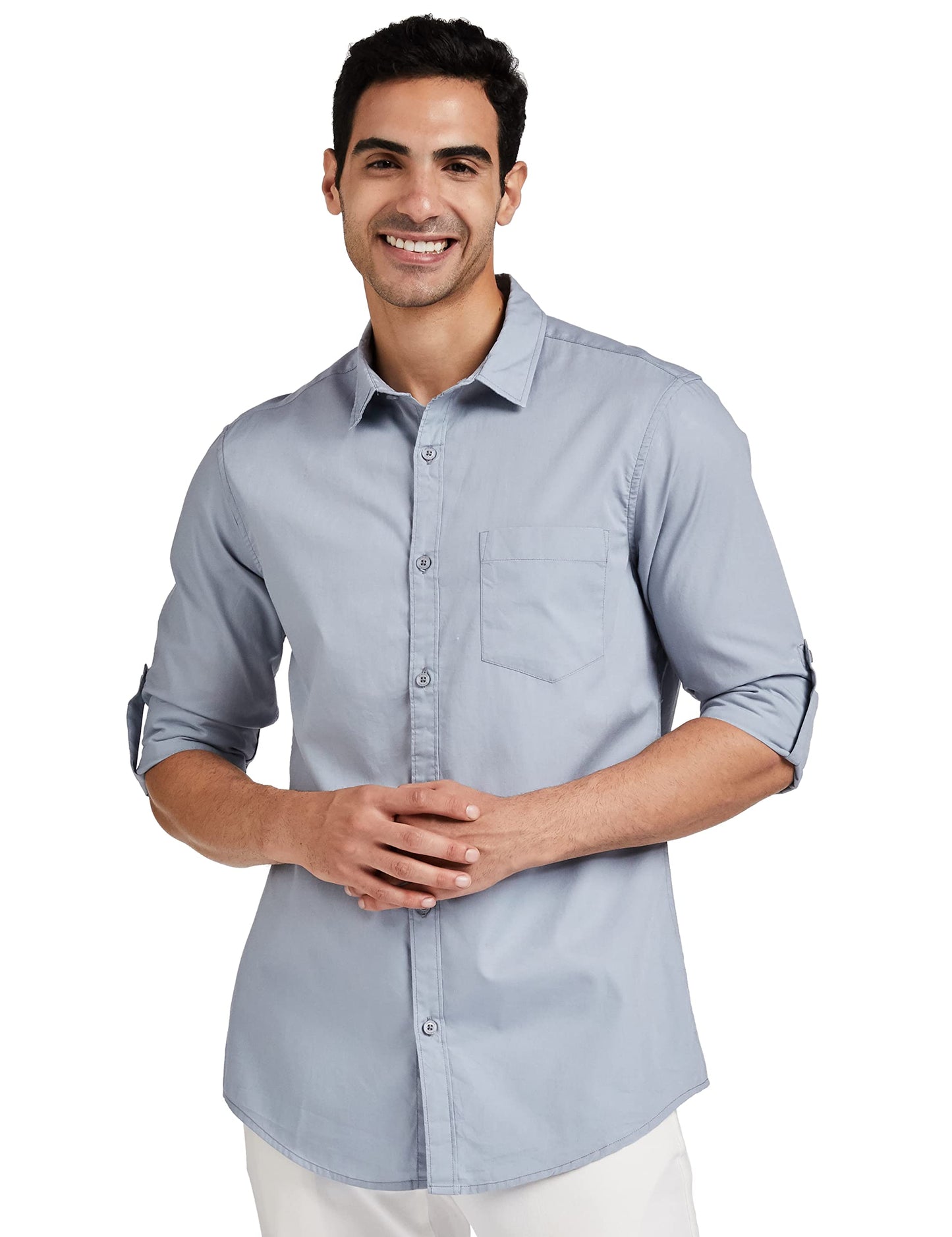 Men's Cotton Shirt | Casual | Plain | Full Sleeve | Summer - Regular Fit (Available in Plus Sizes)