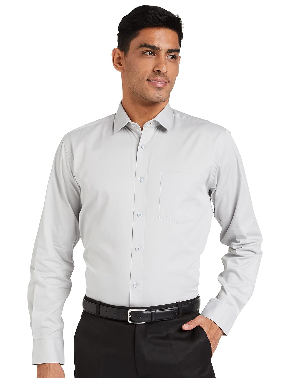Men's Solid Cotton Formal Shirt | Plain | Full Sleeve - Regular Fit (Available in Plus Sizes)