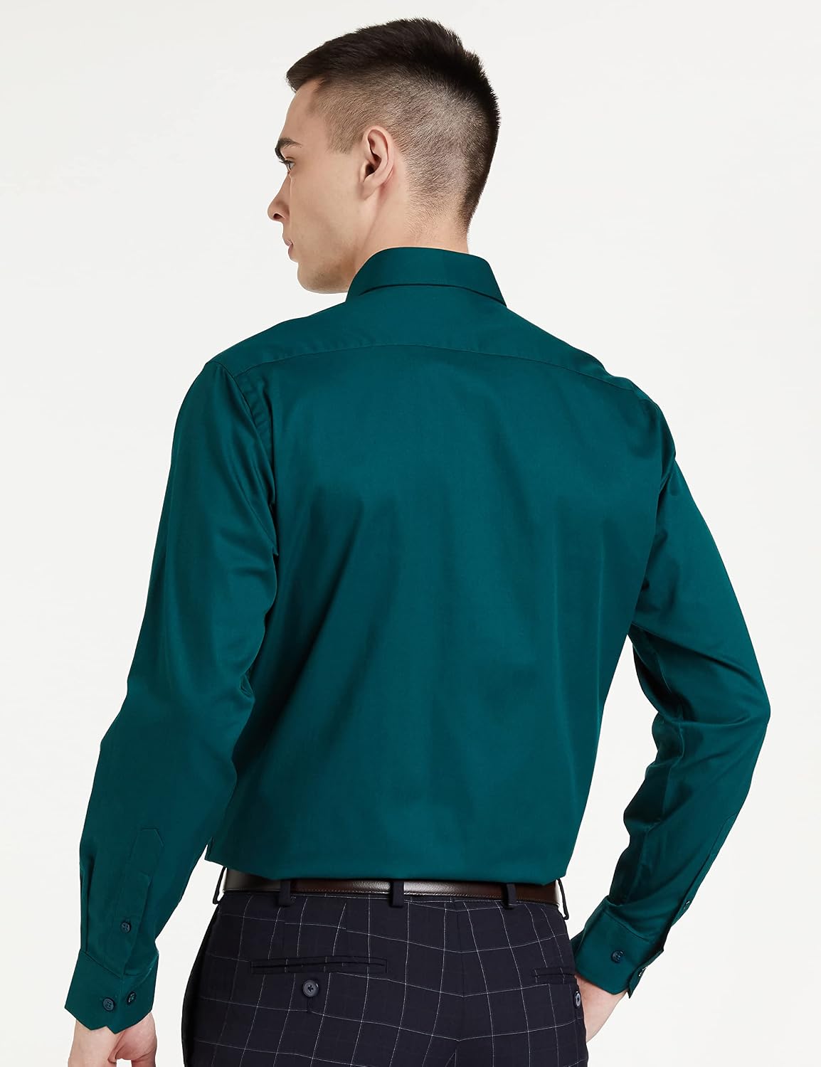Men's Solid Cotton Formal Shirt | Plain | Full Sleeve - Regular Fit (Available in Plus Sizes)