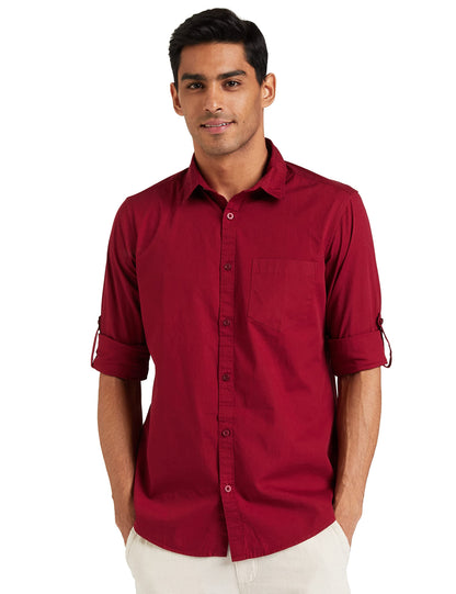 Men's Cotton Shirt | Casual | Plain | Full Sleeve | Summer - Regular Fit (Available in Plus Sizes)