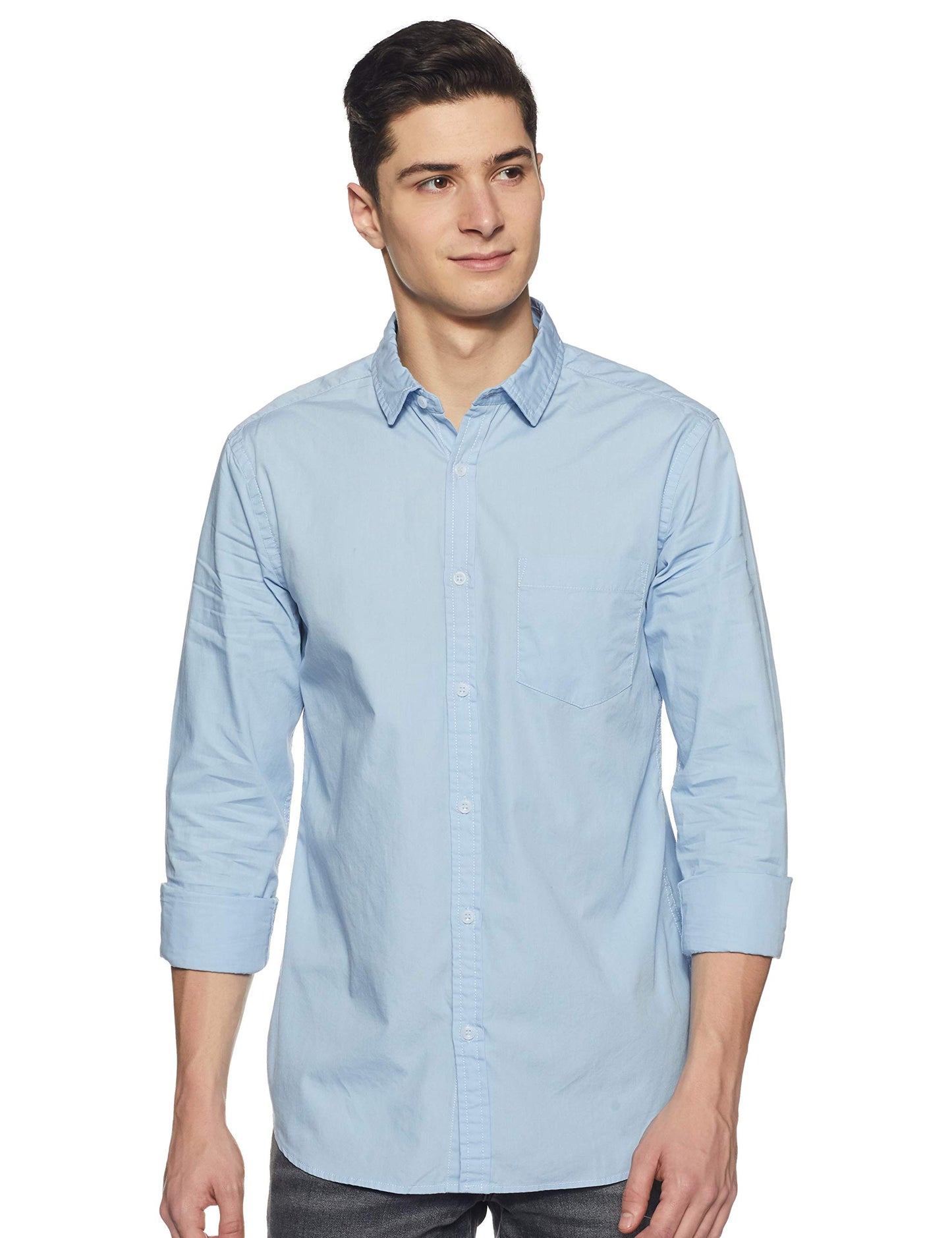 Men's Cotton Shirt | Casual | Plain | Full Sleeve | Summer - Regular Fit (Available in Plus Sizes)