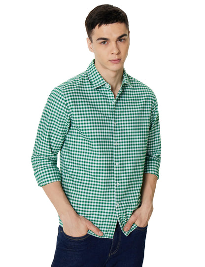 Men's Checkered Casual Shirt - Regular Fit | Full Sleeve | Pure Cotton (Available in Plus Sizes)