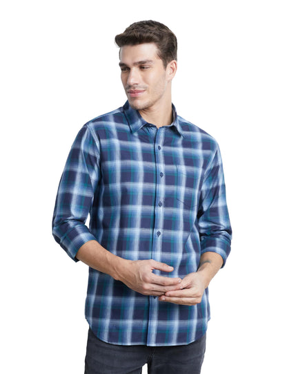 Men's Checkered Casual Shirt - Regular Fit | Full Sleeve | Pure Cotton (Available in Plus Sizes)