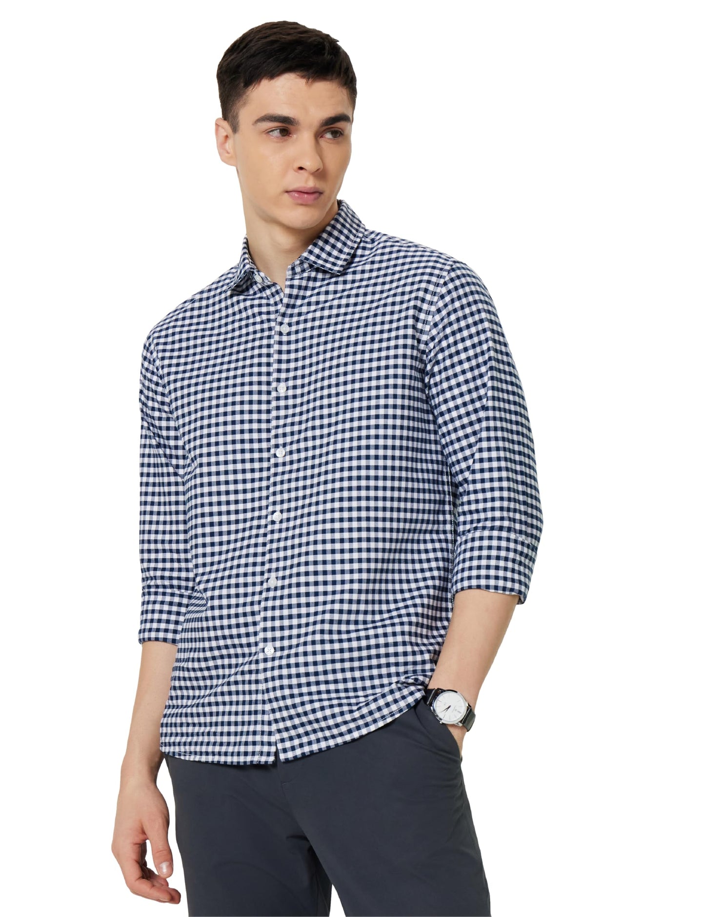 Men's Checkered Casual Shirt - Regular Fit | Full Sleeve | Pure Cotton (Available in Plus Sizes)