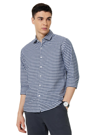Men's Checkered Casual Shirt - Regular Fit | Full Sleeve | Pure Cotton (Available in Plus Sizes)