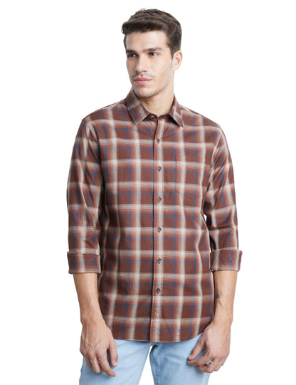 Men's Checkered Casual Shirt - Regular Fit | Full Sleeve | Pure Cotton (Available in Plus Sizes)