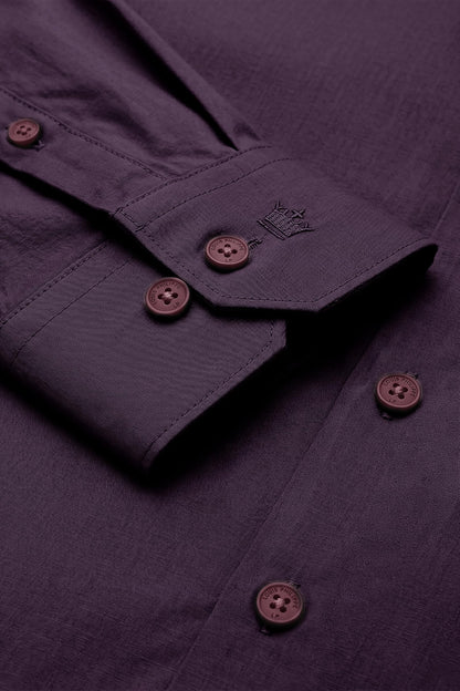 Men's Slim Fit Made Using BCI Cotton, Brushed Twill, Soft Fabric Full Sleeve Engineered Stripe Casual Shirt