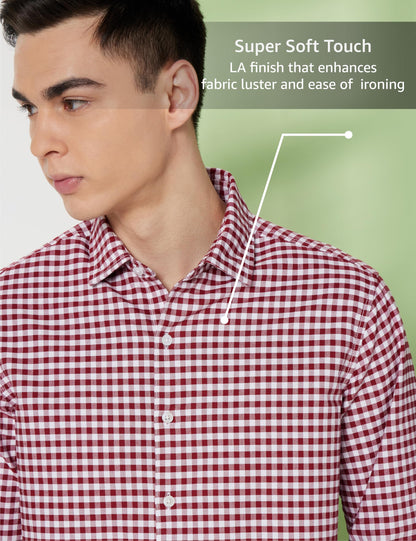 Men's Checkered Casual Shirt - Regular Fit | Full Sleeve | Pure Cotton (Available in Plus Sizes)