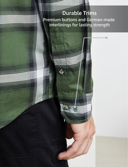 Men's Checkered Casual Shirt - Regular Fit | Full Sleeve | Pure Cotton (Available in Plus Sizes)